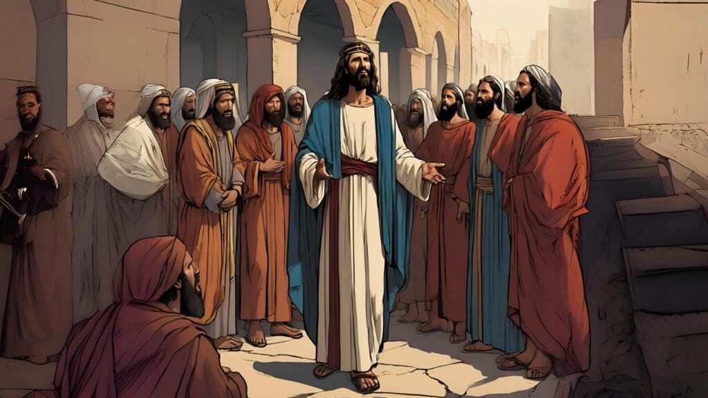 Jesus speaks to the Pharisees